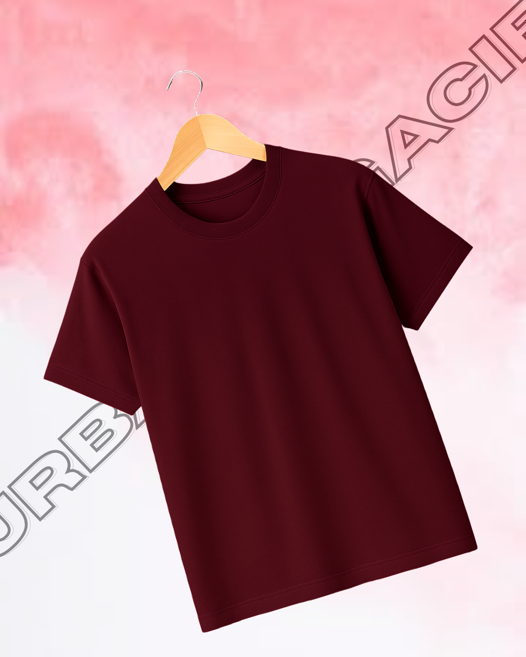 Maroon Playing Card Ace - Oversized T-Shirt